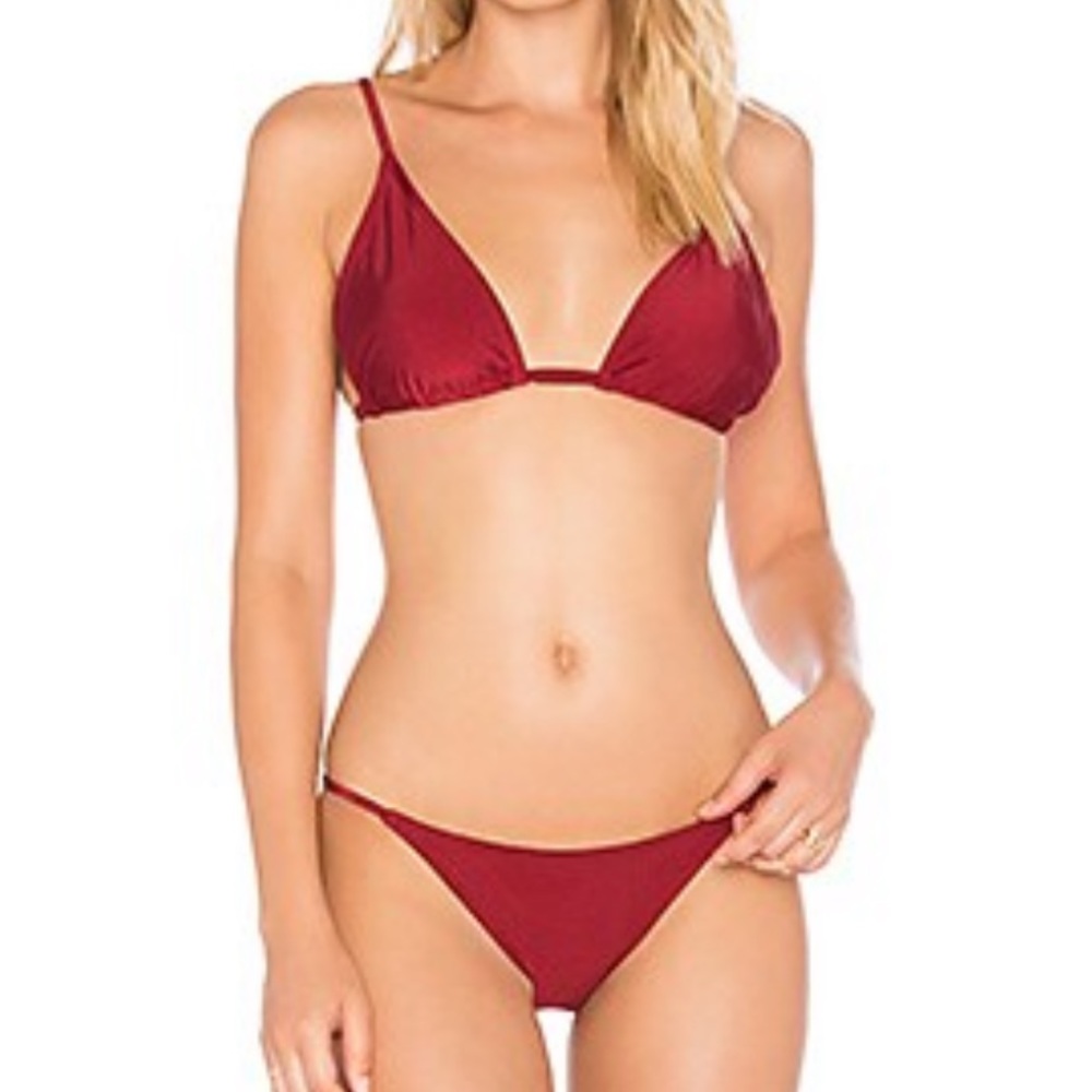 MINKPINK Rosa Triangle Bikini Top & Rosa Basic Bottom